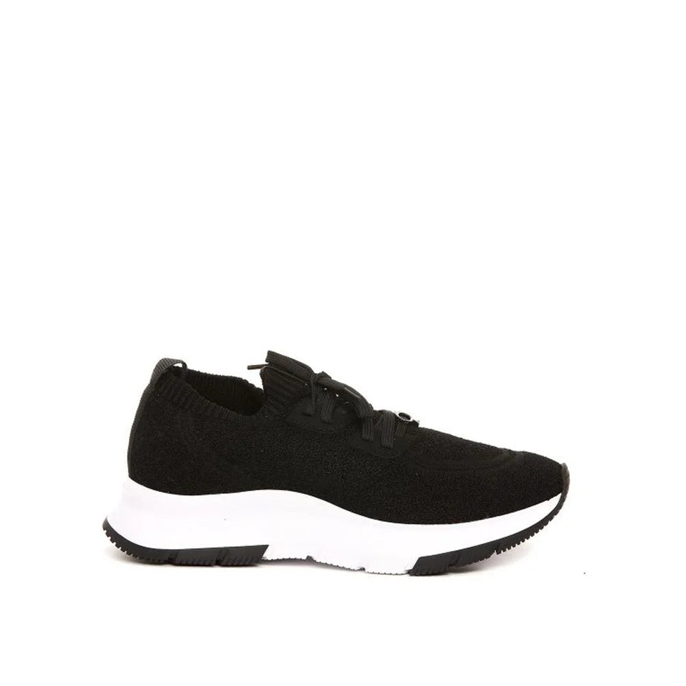 Gianvito Rossi Black Fabric Athletic Sneakers