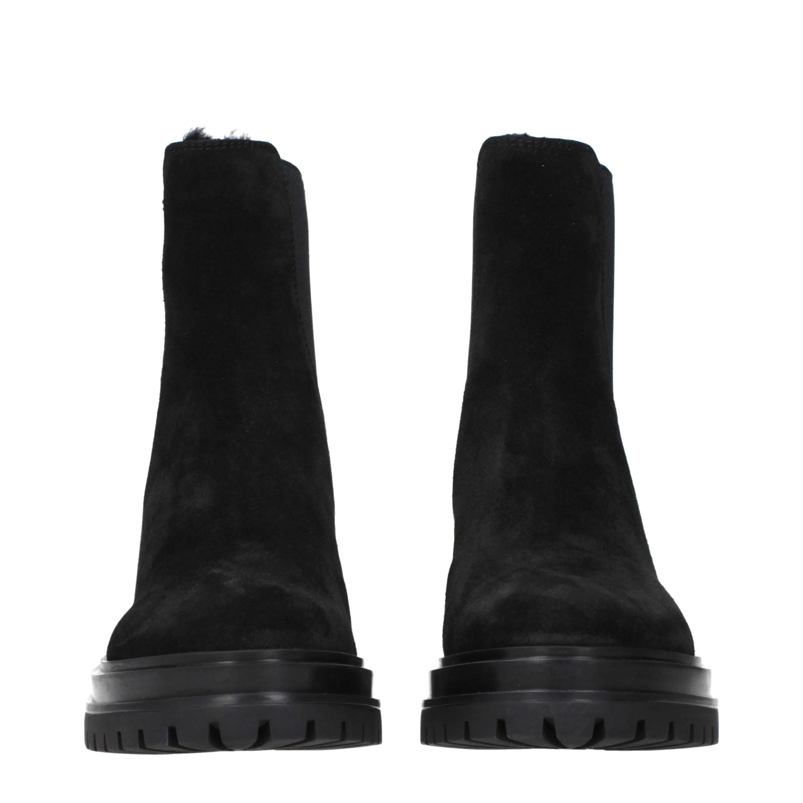 Gianvito Rossi Black Leather Ankle Boots