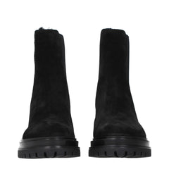 Gianvito Rossi Black Leather Ankle Boots