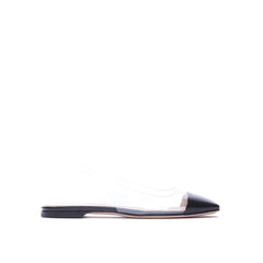 Gianvito Rossi Black Plexiglass Ballet Flats