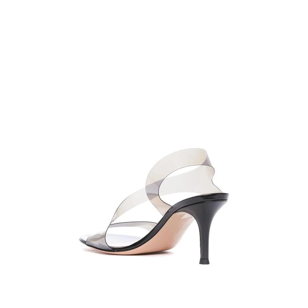 Gianvito Rossi Mustat Kumiset Korkokengät Sandaalit