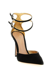 Gianvito Rossi Black Suede Leather High Heel Pumps