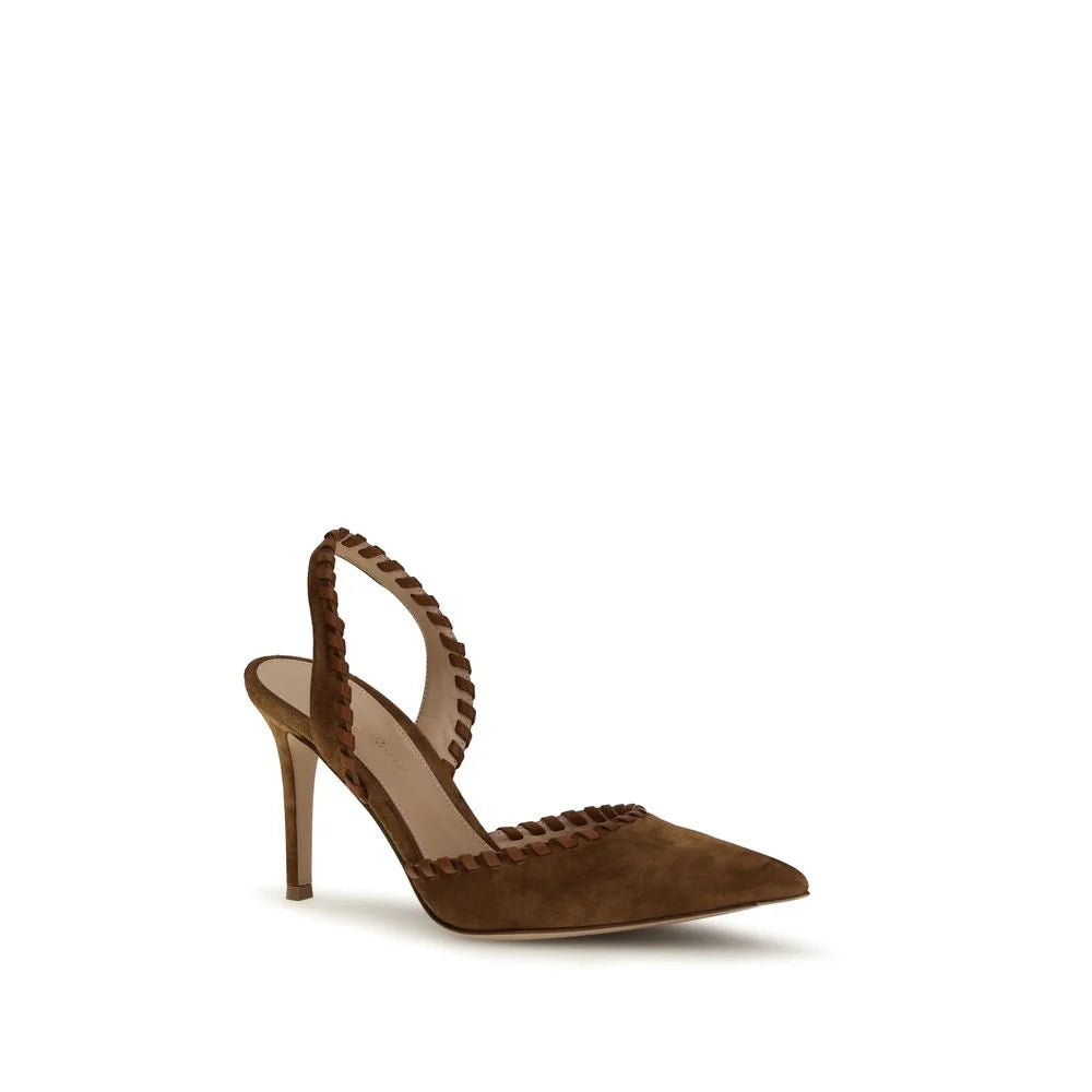 Gianvito Rossi Bruna läder Bos Taurus pumps