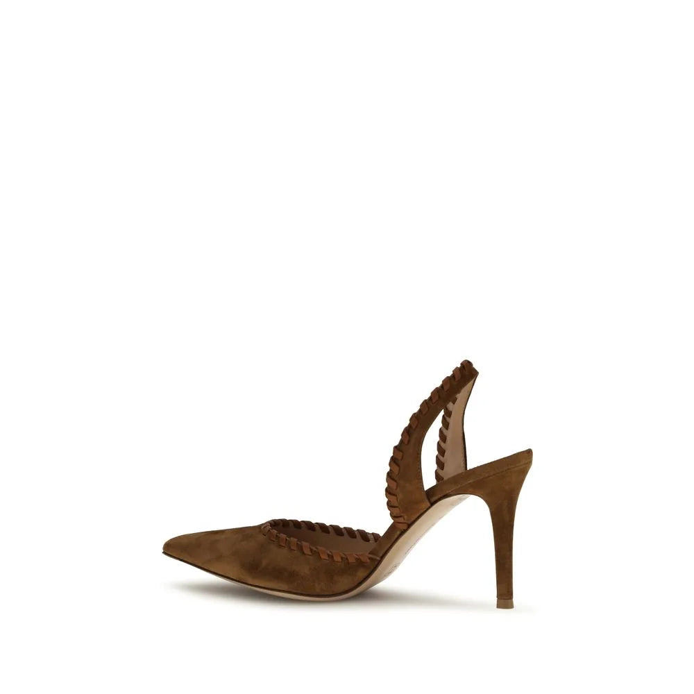 Gianvito Rossi Bruna läder Bos Taurus pumps