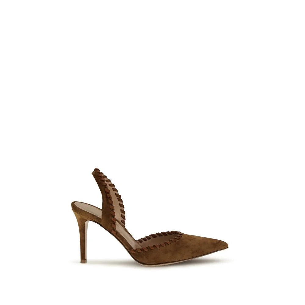 Gianvito Rossi Bruna läder Bos Taurus pumps