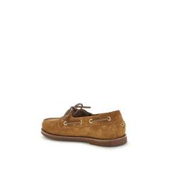 Gianvito Rossi Brown Calf Leather Bos Taurus Slip-On Loafers