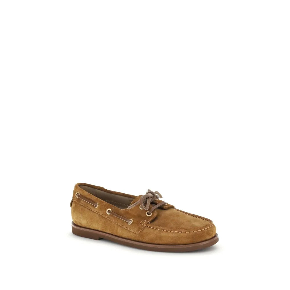 Gianvito Rossi Ruskeat Nahka Slip-On -loafersit