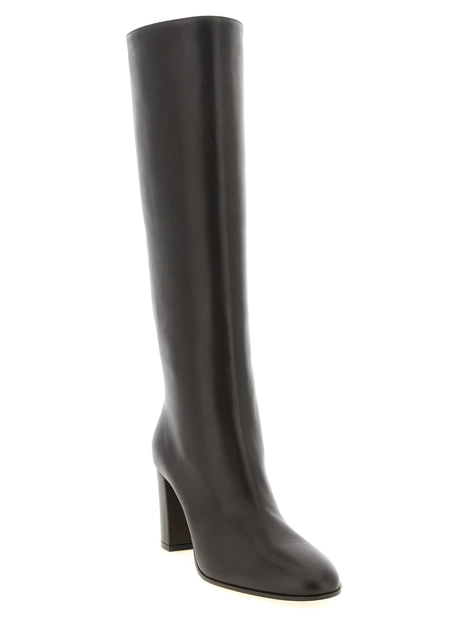 Gianvito Rossi Brown Calfskin Over The Knee