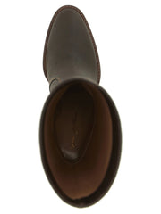 Gianvito Rossi Brown Calfskin Over The Knee