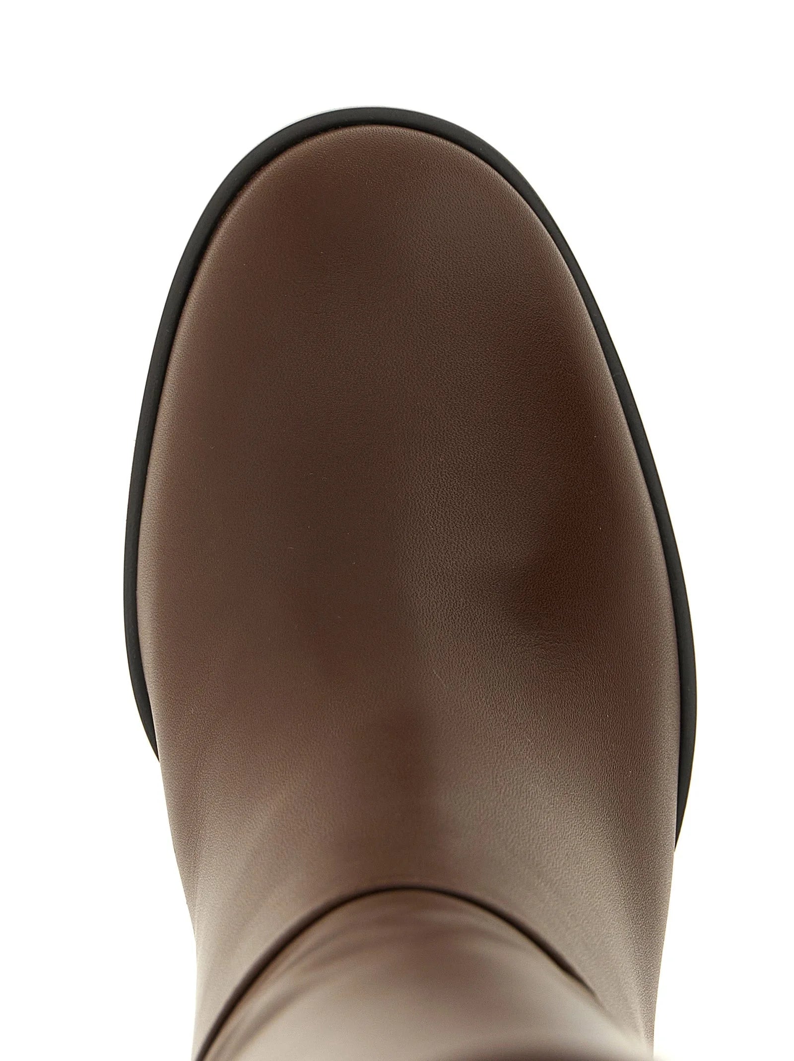 Gianvito Rossi Brown Calfskin Over The Knee - EU41/US11