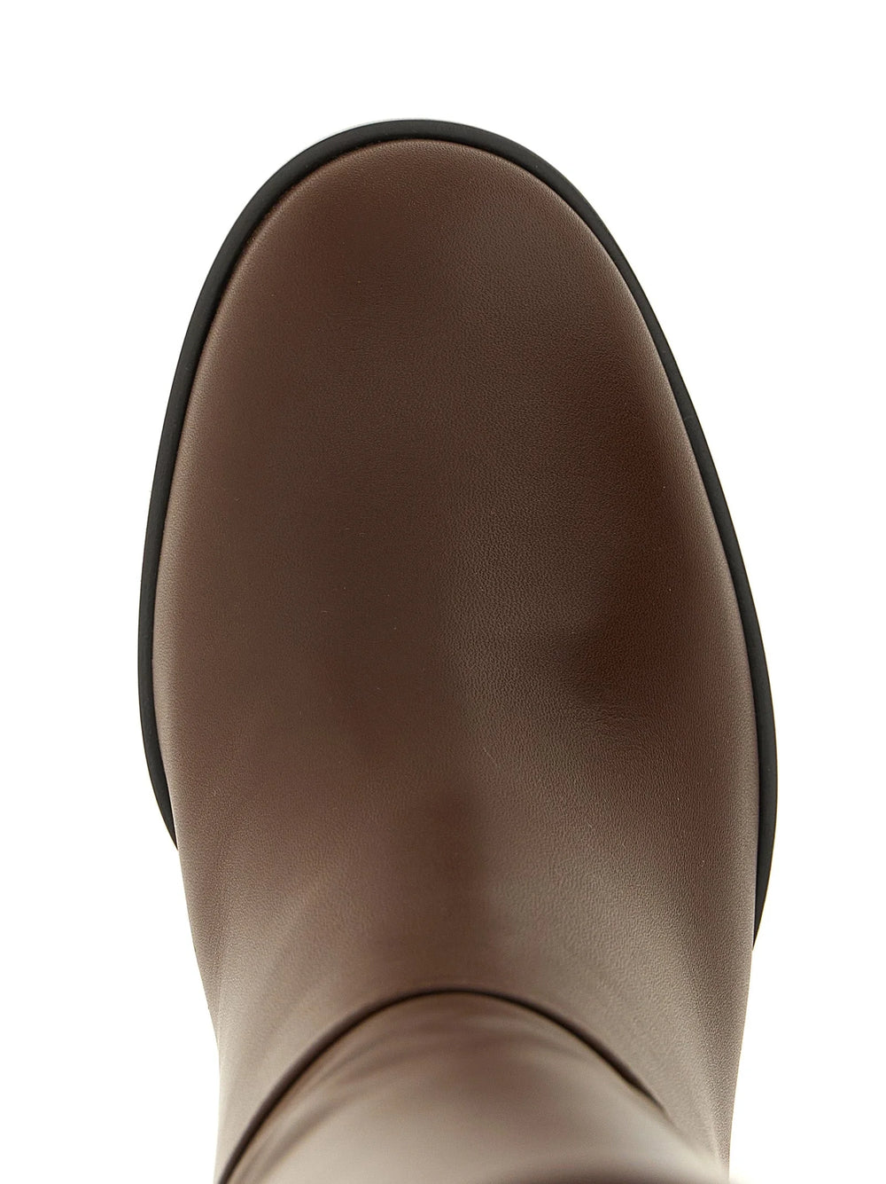 Gianvito Rossi Brown Calfskin Over The Knee - EU41/US11