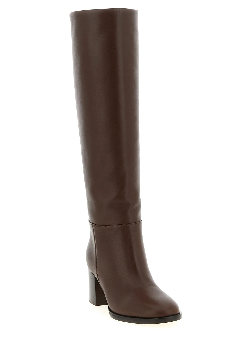 Gianvito Rossi Brown Calfskin Over The Knee - EU41/US11