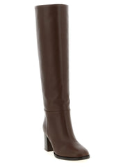Gianvito Rossi Brown Calfskin Over The Knee - EU41/US11