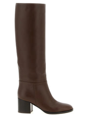 Gianvito Rossi Brown Calfskin Over The Knee - EU41/US11