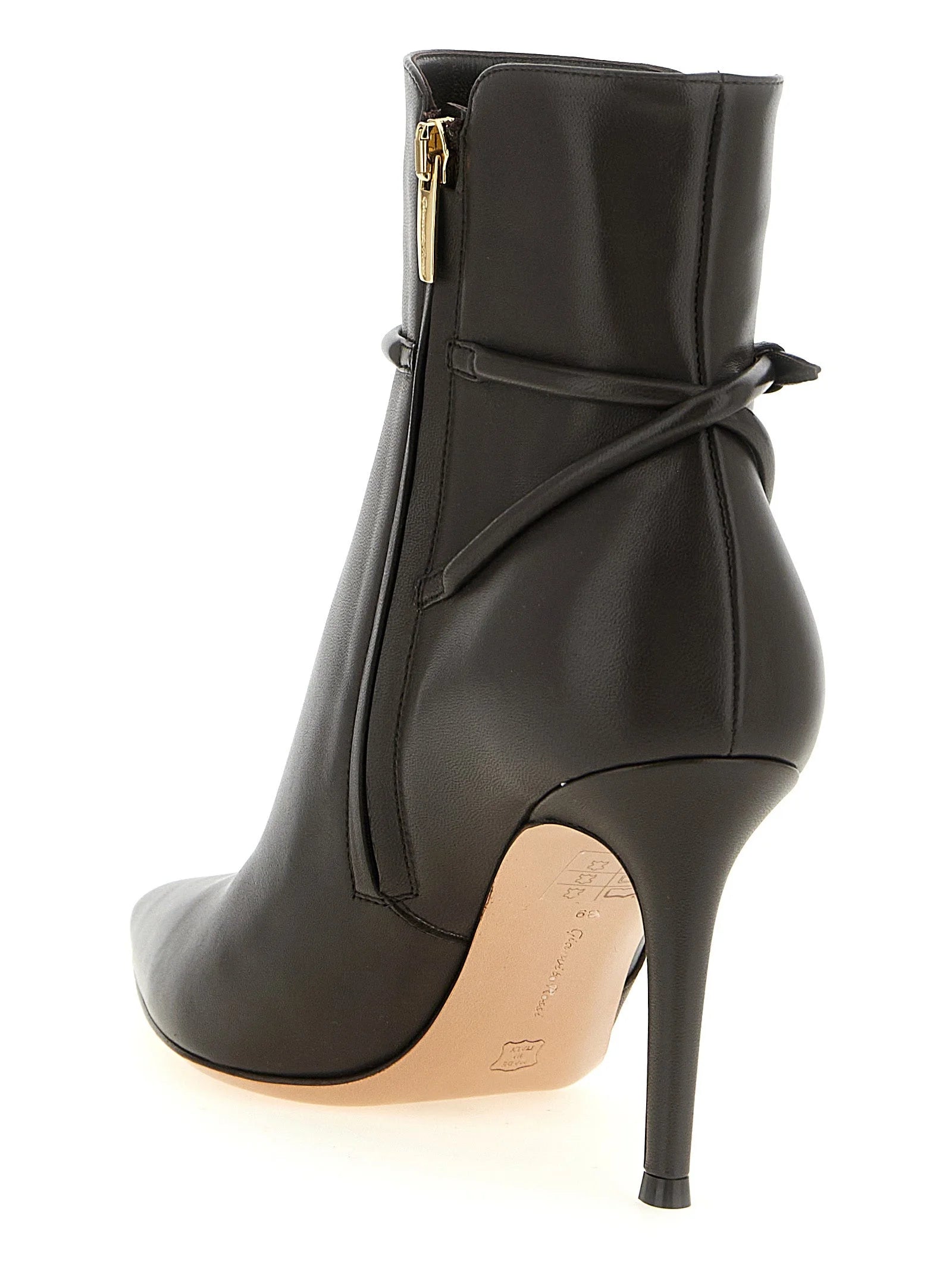 Gianvito Rossi Brown Lamb Leather Ankle Boots