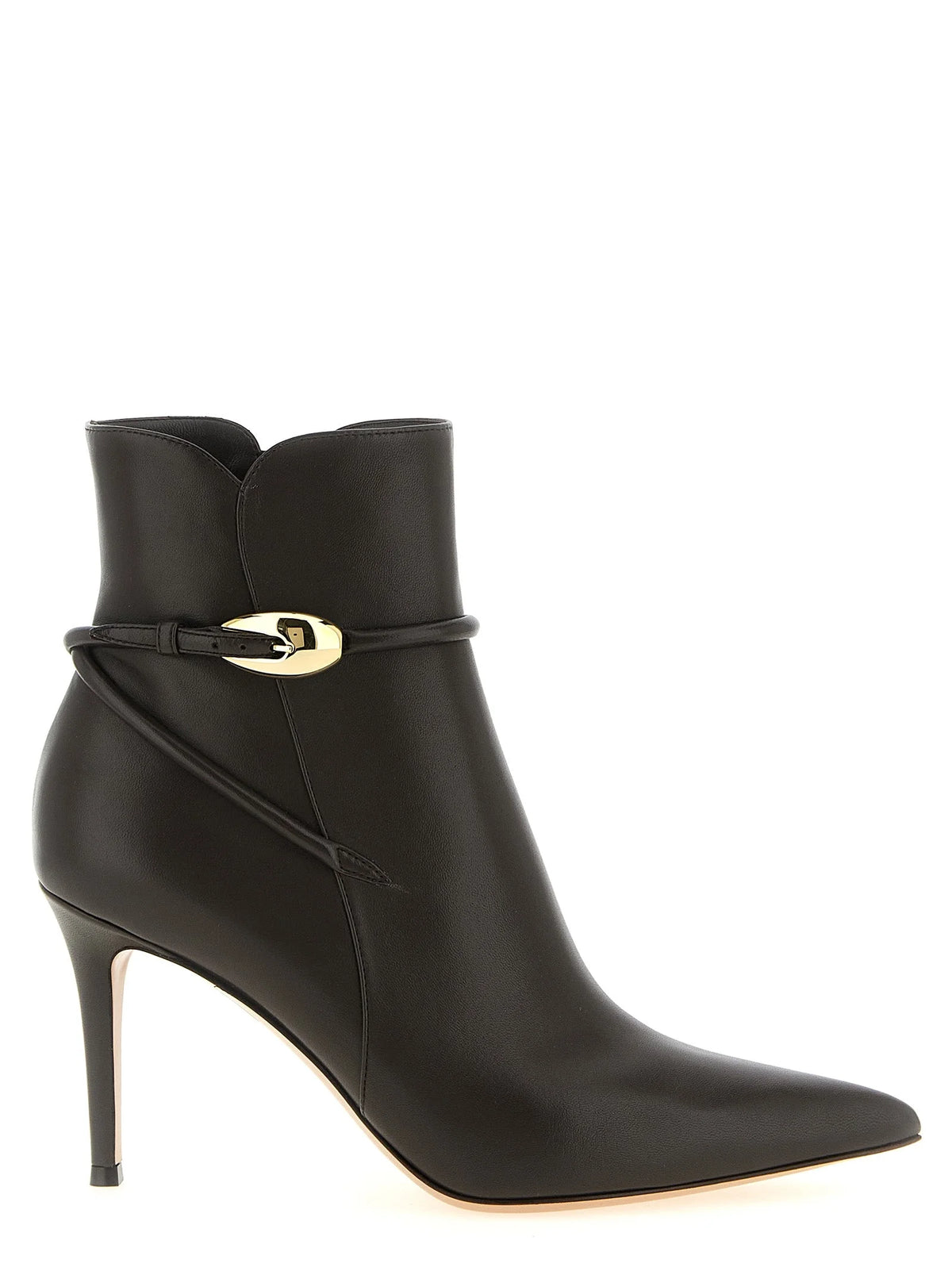 Gianvito Rossi Brown Lamb Leather Ankle Boots
