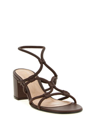 Gianvito Rossi Brown Lamb Leather Platform Sandals - EU36/US6