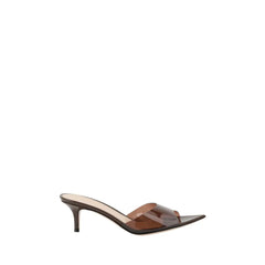 Gianvito Rossi Brown Polyurethane Stiletto Heel Sandals