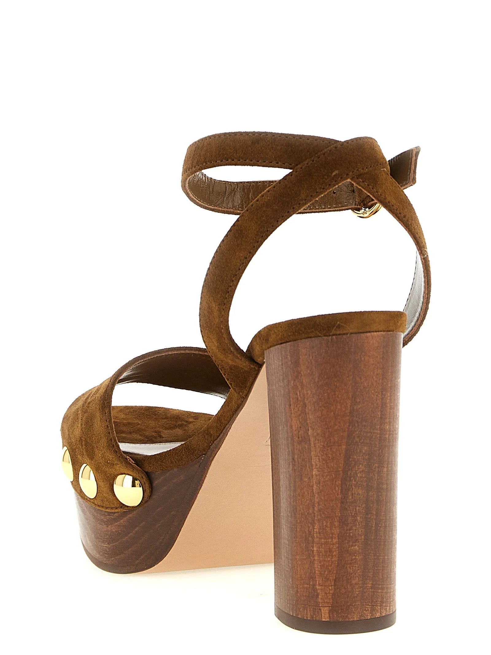 Gianvito Rossi Brown Suede Leather Stiletto Heel Sandals - EU40/US10