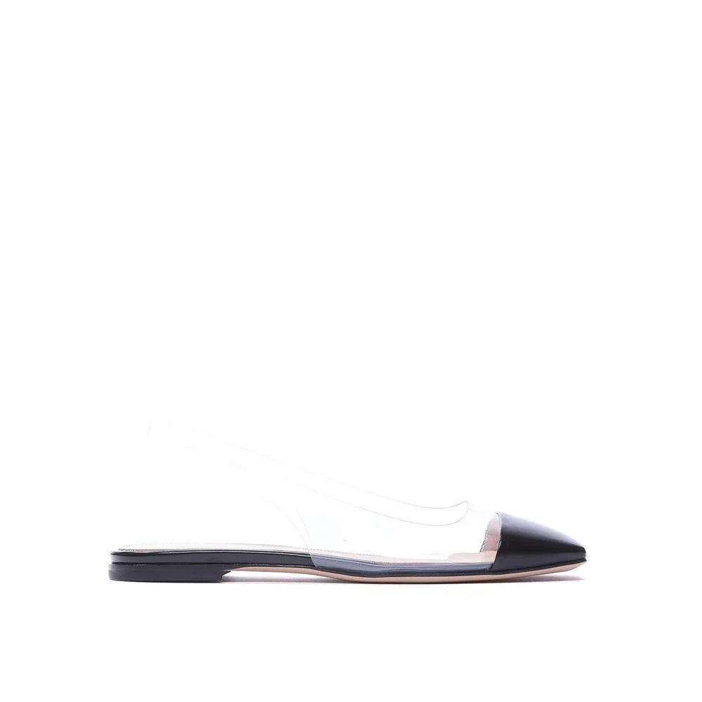 Gianvito Rossi Plexi Slingback Flats - Flats