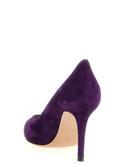 Gianvito Rossi Purple Suede Leather High Heel Pumps - EU36/US6