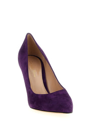 Gianvito Rossi Purple Suede Leather High Heel Pumps - EU36/US6