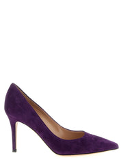 Gianvito Rossi Purple Suede Leather High Heel Pumps - EU36/US6