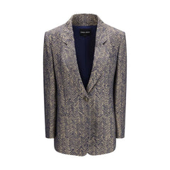 Giorgio Armani Beige Viscose Blazer - IT42 | L