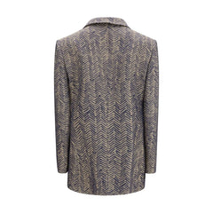 Giorgio Armani Beige Viscose Blazer - IT42 | L