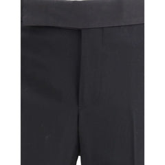 Giorgio Armani Black Fleece Wool Clothing