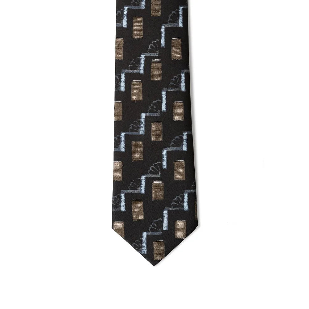 Giorgio Armani Black Silk Tie