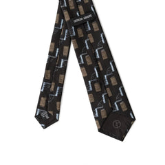 Giorgio Armani Black Silk Ties & Bowty - One Size - Neckties