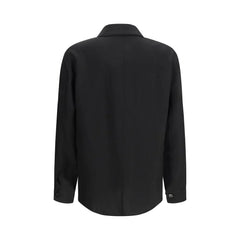 Giorgio Armani Schwarzes Baumwollhemd Dress