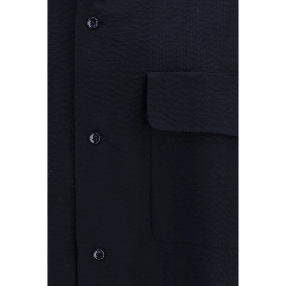 Giorgio Armani Modrá bavlněná košile
