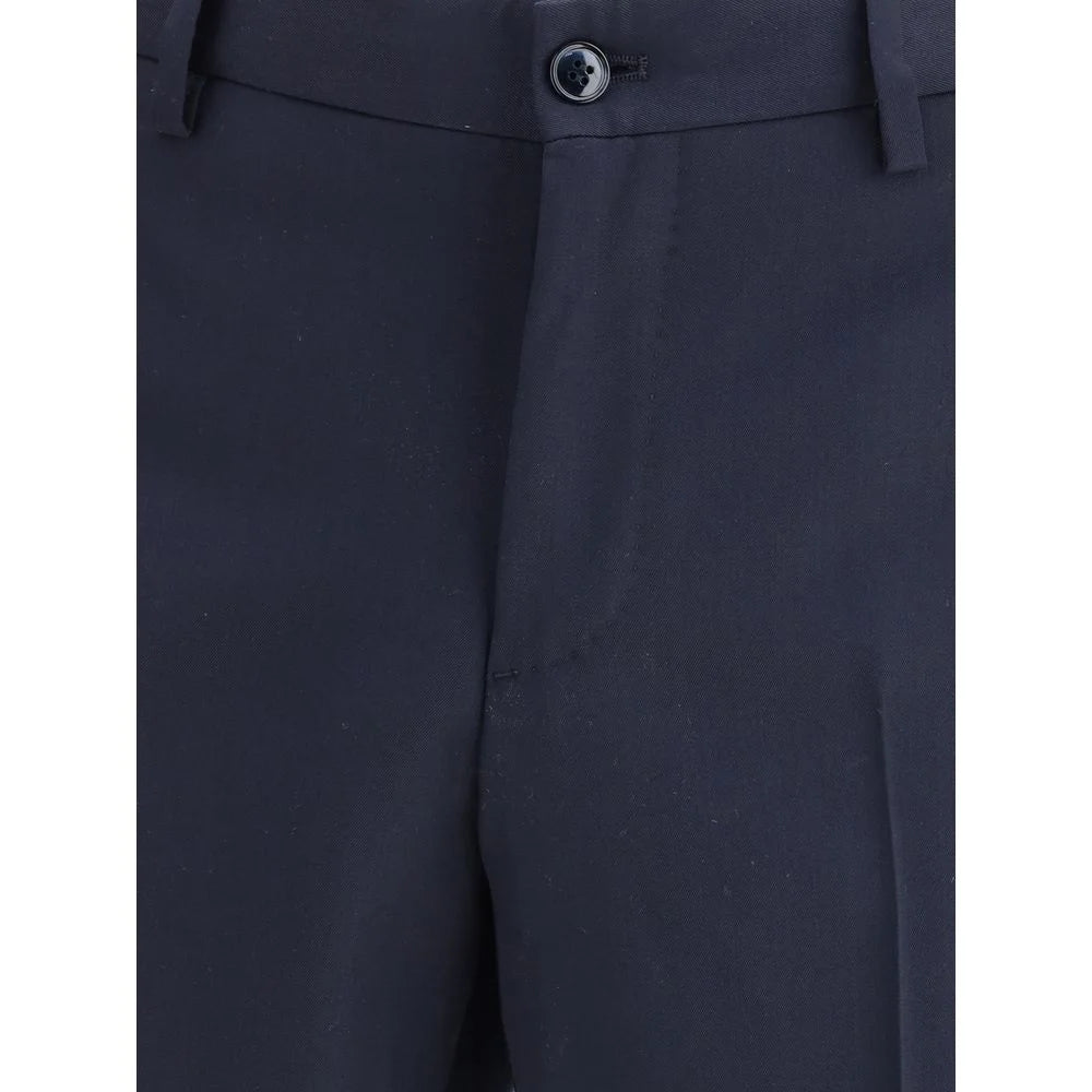 Giorgio Armani Blue Fleece Wool Two-Piece Suit