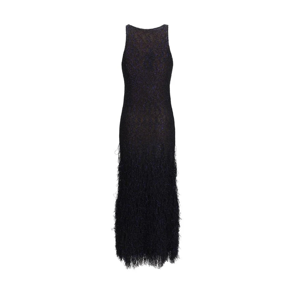 Giorgio Armani Blue Polyamide Cocktail Dress - IT42 | L