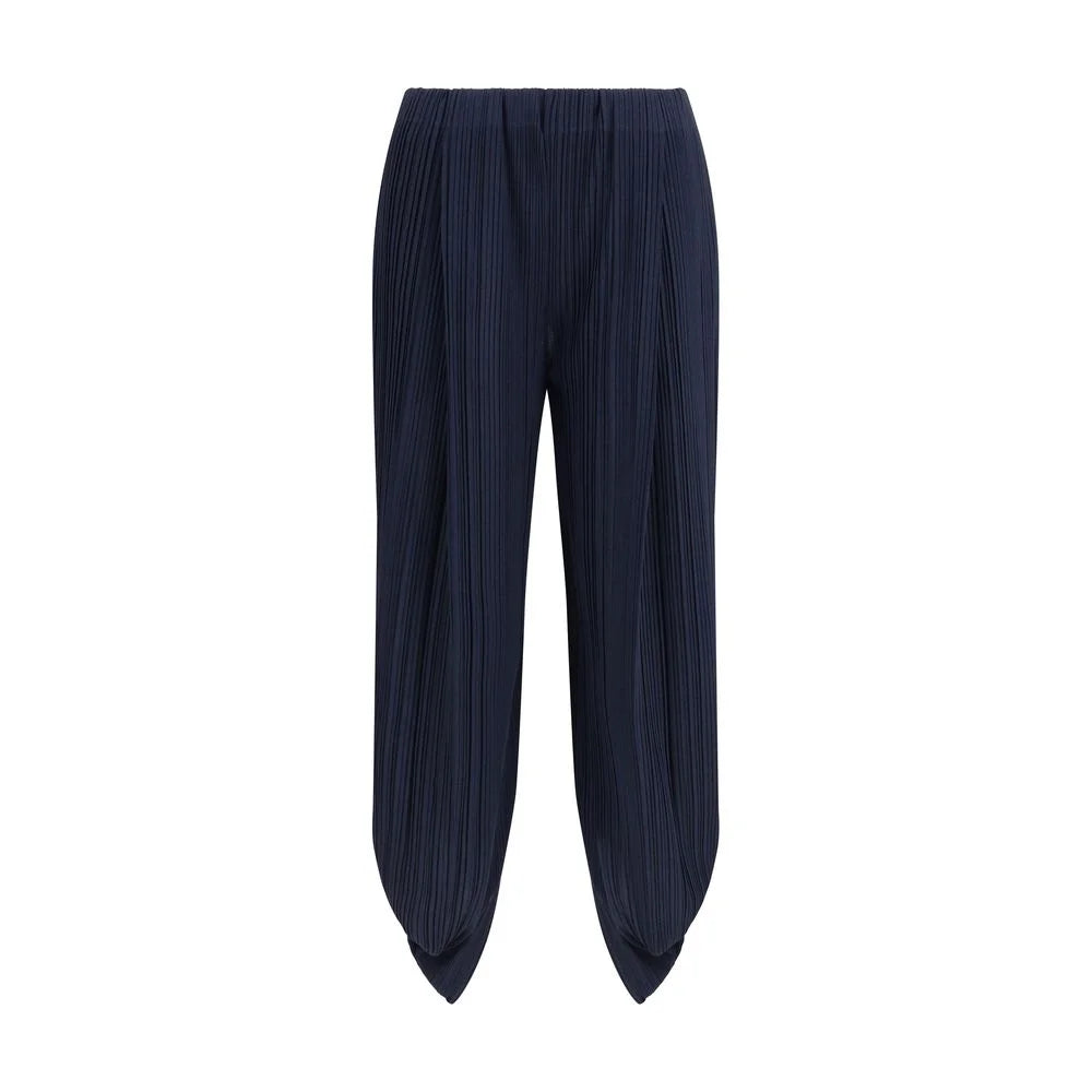 Giorgio Armani Blue Polyester Casual Pants - IT42 | L