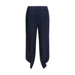 Giorgio Armani Blue Polyester Casual Pants - IT42 | L