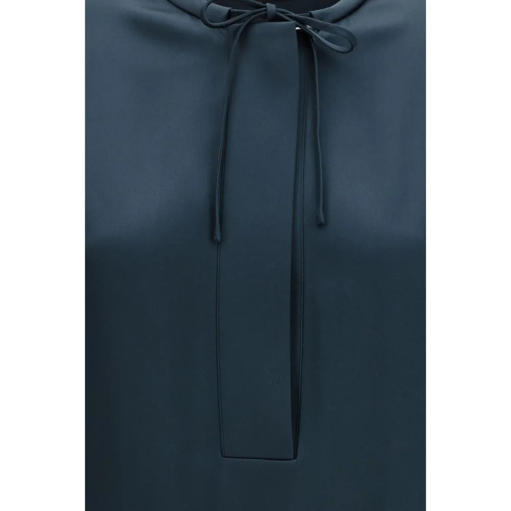Giorgio Armani Blue Silk Blouse - IT44 | L