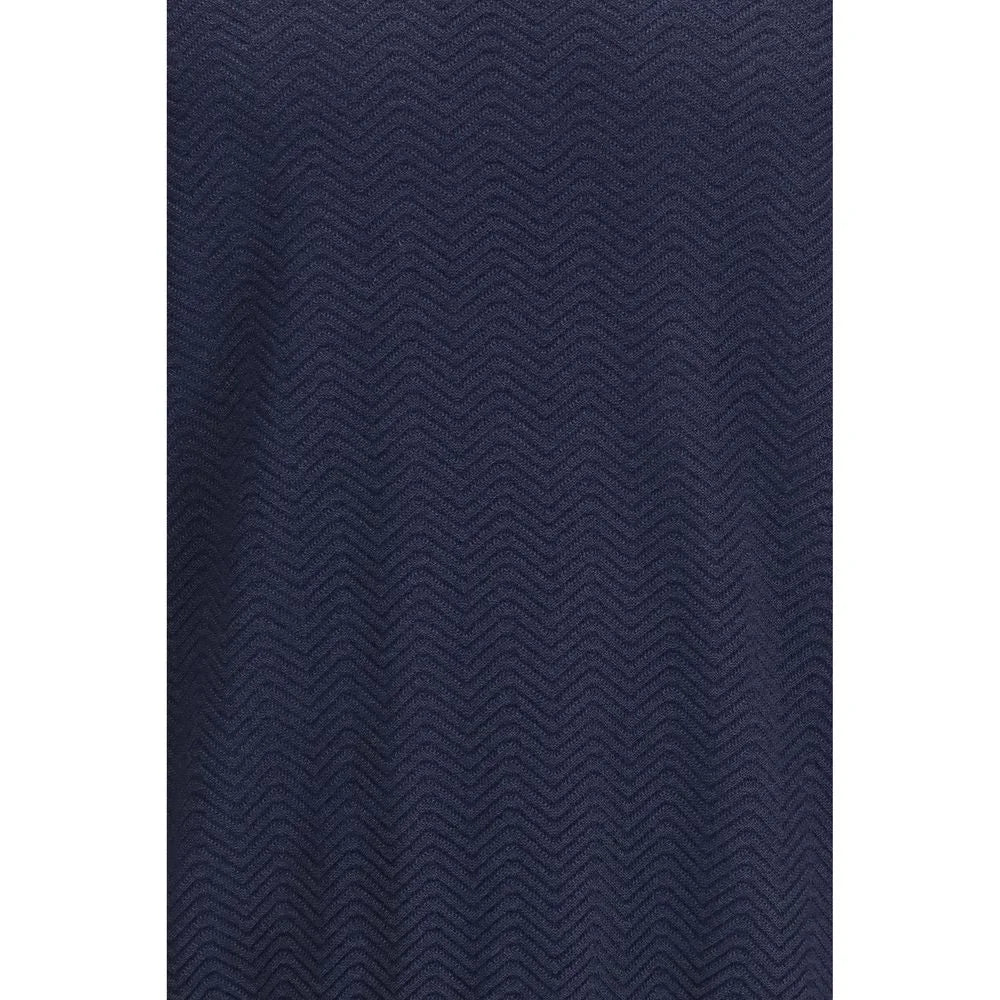 Giorgio Armani Blue Silk Sweatshirt - IT50 | L
