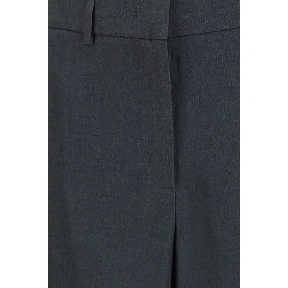 Giorgio Armani Brown Linen Casual Pants