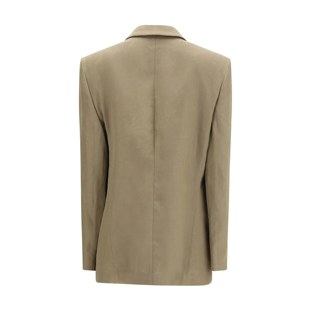 Giorgio Armani Brown Linen Coat - IT44 | L