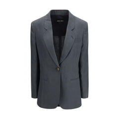 Giorgio Armani Brown Linen Jackets And Coat