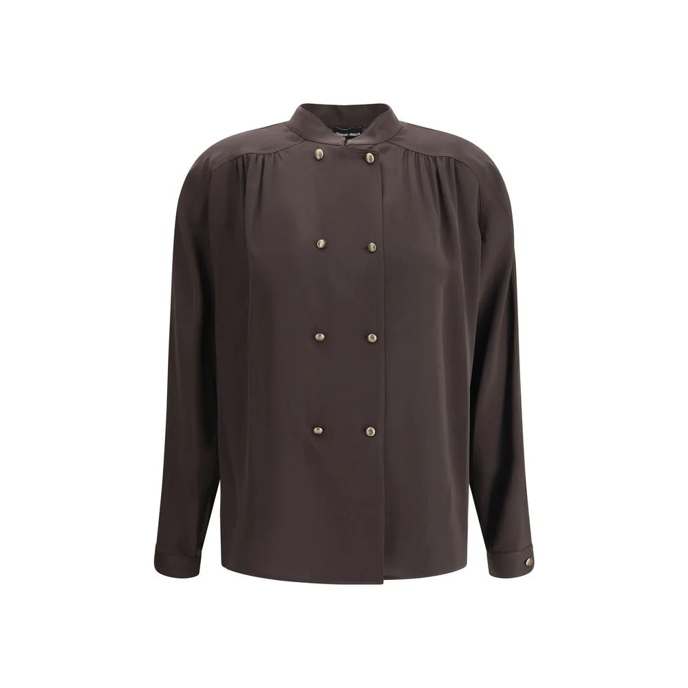 Giorgio Armani Doublebreasted silk Shirt - IT46|XL