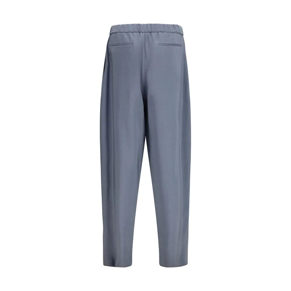 Giorgio Armani Harmaa Silkkinen Housut - IT46 | S