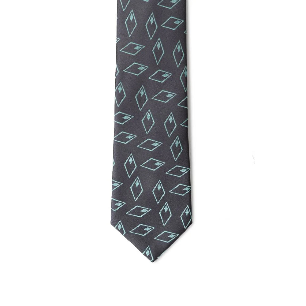 Giorgio Armani Gray Silk Ty - Neckties
