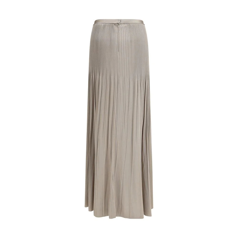 Jupe midi en viscose gris Giorgio Armani - IT44 | L