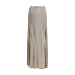 Jupe midi en viscose gris Giorgio Armani - IT44 | L