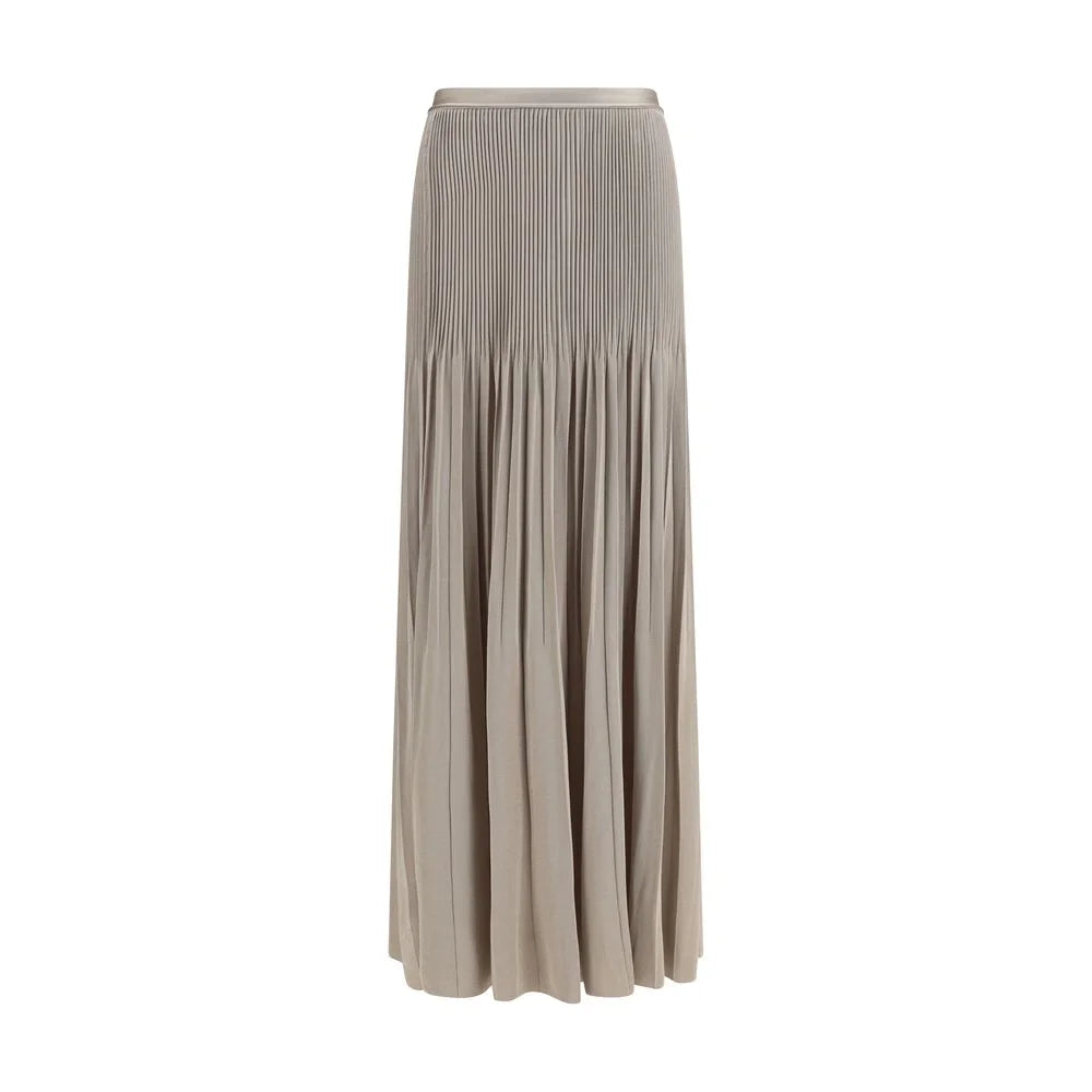 Jupe midi en viscose gris Giorgio Armani - IT44 | L