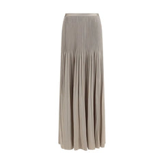 Jupe midi en viscose gris Giorgio Armani - IT44 | L